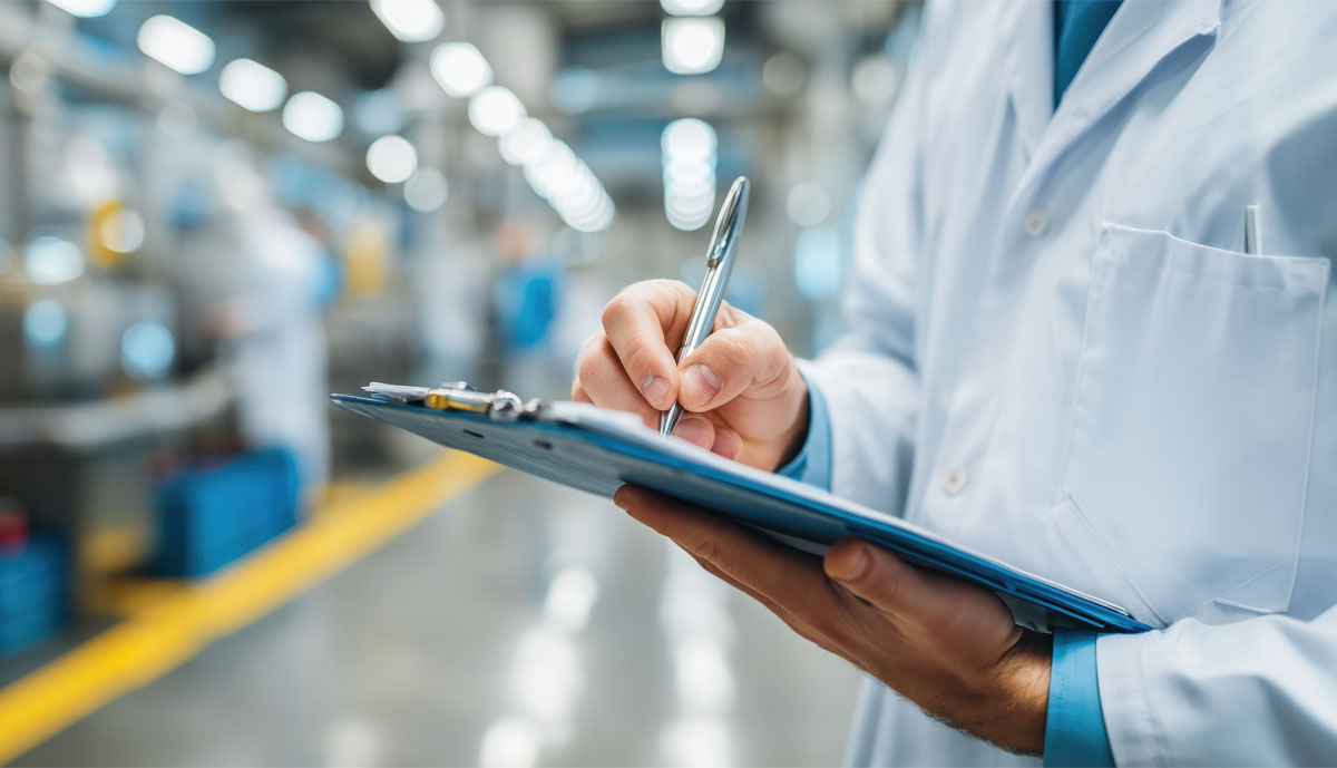 Controllo sicurezza alimentare in stabilimento per distribuzione latte nelle scuole